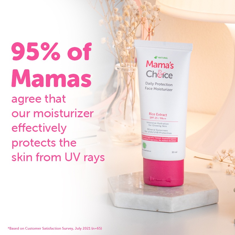 Mama's Choice Daily Protection Face Moisturizer | Pregnancy Safe Sunscreen