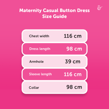 Maternity Casual Button Dress