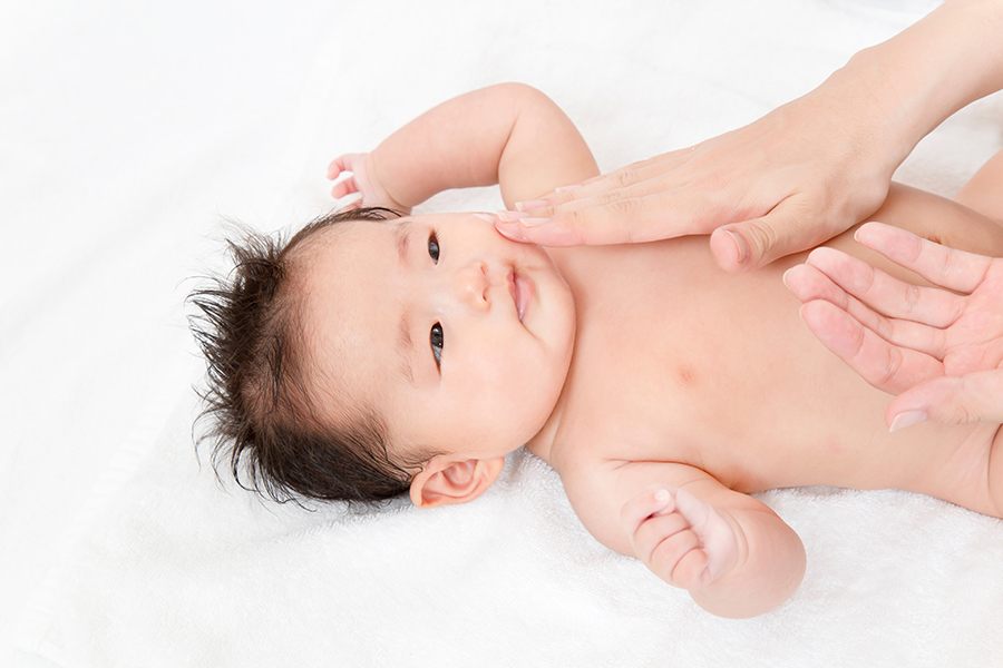 baby milia treatment - wash face